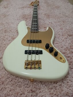 Fender Squier 40th Anniversary Jazz Bass Gold Edition Olympi - 2