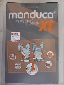 Ergonomický nosič MANDUKA XT Cotton Grey-Orange - 2