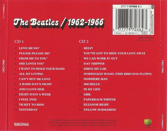 2CD The Beatles – 1962-1966  red album 1993 - 2