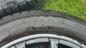 Predám kolesa 5x110, letné pneu Michelin 185/60 r15 - 2