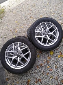 Alu 5 x 112 R 17 BORBET + zimné 225/55 R 17. - 2