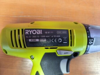 Ryobi aku skrutkovač CDC 1802 18V - 2