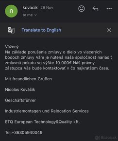 POZOR NEPLATIČ ETQ NEMECKO ZAHRANIČIE elektrikár - 2