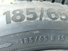 4x100R15 disky RENAULT-DACIA-185/65R15 CONTINETAL zimné pneu - 2