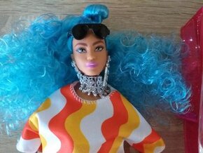 Nová bábika Barbie Extra originál Mattel afro účes - 2