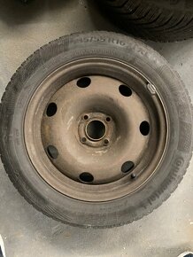 Plechové disky a zimné pneumatiky Continental 215/55 R16 - 2