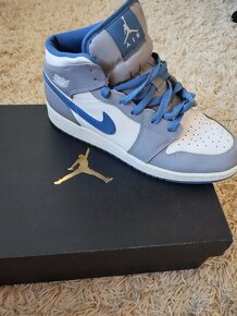 Air Jordan 1Mid True Blue - 2