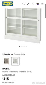 Vitrína + TV skrinka/stolík IKEA - 2