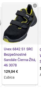 Bezpečnostné topánky UVEX S1 SRC - 2