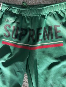 Supreme World Famous Jacquard Track Pant Green (Tepláky) - 2