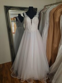 NOVE Svadobné šaty veľ. 46-48 biele - 2