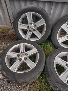 4ks alu disky Mazda 5x114,3 r16 pneu 205/55 r16 - 2