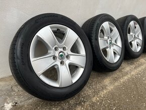 DISKY ŠKODA R16 5x112 + letné DOT22 - 2