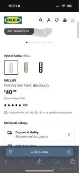 Predám Police IKEA kallax - 2