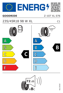 235/45 R18 letné pneumatiky ÚPLNÉ NOVÉ GOODRIDE - 2