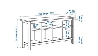 Hemnes IKEA regál biela masiv/rezervácia/ - 2