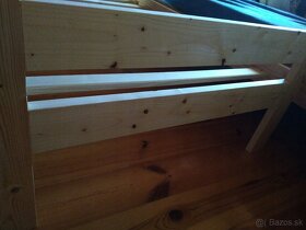 drevena postel 90x200 borovice Jednoluzkova + rost - 2
