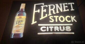 Zberatelská Fernet Stock citrus svietiaca dekoracia na stenu - 2