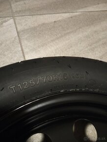 5x112mm. 125/70 R16Tenké dojazdové koleso+výplň - 2