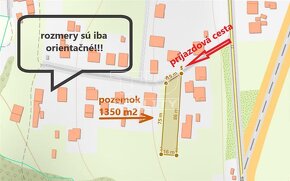 Stavebný pozemok, Drienovská Nová Ves, 1350 m2 - 2