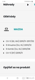 Mazda 6,CX 5 brzdové kotúče - 2