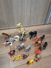 Figúrky zvieratiek (farma),dinosaury,koníky,gumené hračky - 2