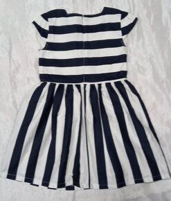 Dievčenské šaty námornického štýlu, veľkosť 110 mi - 2