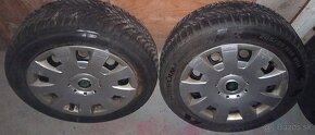 5x112 R16 sada pneu s plechacmi a puklicami SKODA - 2