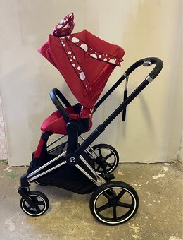 Športový kočík Cybex Priam Chrome Black - Petticoat Red - 2