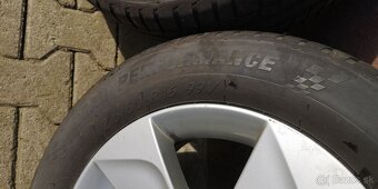 ALU disky 5x112 Škoda, pneu 215/60 R16 - 2