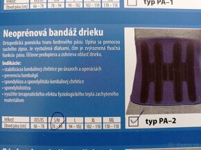 Bedrový pás, neoprénová bandáž drieku - 2