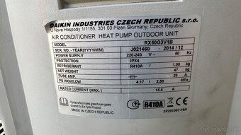 Predam Nastenu investorovu Klimatizaciu Daikin Rx50G3V1B výk - 2