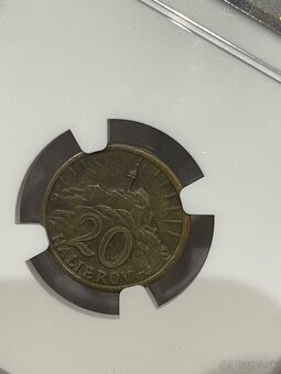 20 halier 1942 CuZn Slovenský štát NGC - 2