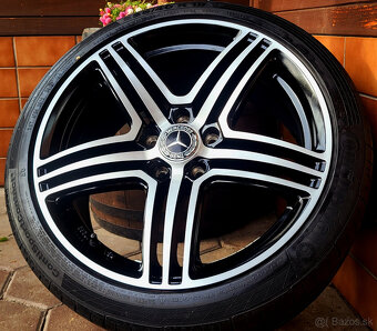 alu R18 5x112, pneu 225/40, Mercedes B + CLA + C + A - 2