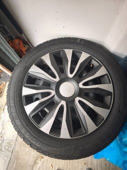 Plechové disky 5x112 zimné pneu 205/55 r16 - 2