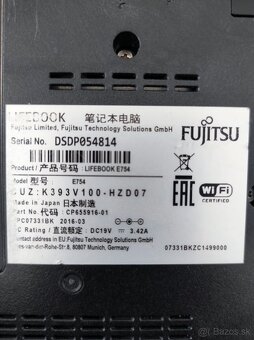 Notebook Fujitsu E754 - 2