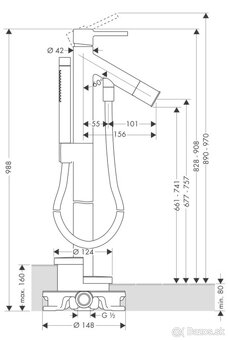 predam vanovu bateriu Hansgrohe Axor Starck - 2