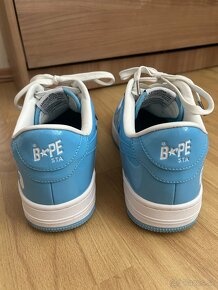 bape sta patent leather baby blue - 2