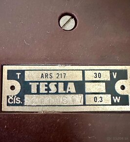 Staré Bakelitové rádio Tesla ARS  217 - sloní ucho - 2