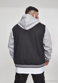 Nová Pánska mikina 2-tone Zip Hoody blk/gry veľkosť 4XL - 2