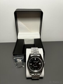 Seiko mod Datejust Wimbledon Black - 2