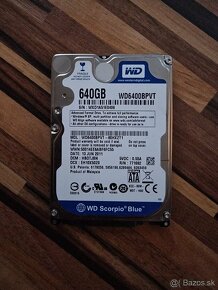 Predám pevné disky 1TB/640GB/500GB/2,5" HDD/5400rpm/harddisk - 2