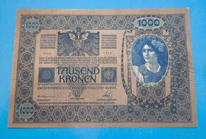 Bankovka RAKOUSKO-UHERSKO - 1.000 Kronen 1902 - 2