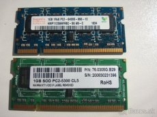 Pamäte RAM 256, 512 MB, 1 GB pre notebooky - 2