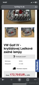 Golf 4 zadné svetlá - 2