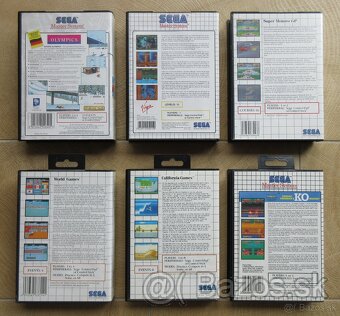 staré originálne cartridge s hrami na Sega Master System - 2