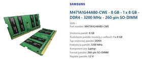 Samsung SO-DIMM 8GB DDR4 3200MHz CL22 - 2