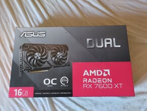 Predám Asus Dual RX 7600 XT OC 16GB GDDR6 Záruka - 2