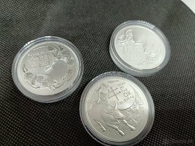 Lunárna Séria III RAM. Ročník 2020/21/22. 3x 1 oz Ag 999 - 2