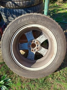 Predám orig.disky BMW+zimné pneu LANDSAIL 255/55 R18 - 2